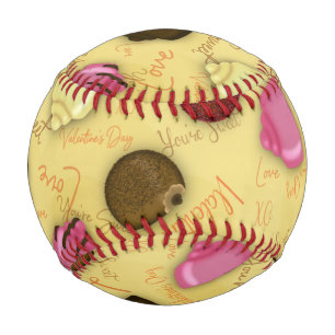 Sweet Valentine - Valentine's Day Candy Pattern Baseball