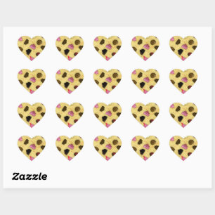 Sweet Valentine - Valentine's Day Candy Pattern Heart Sticker