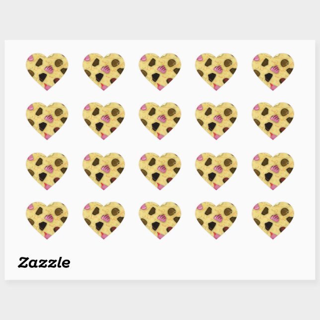 Sweet Valentine - Valentine's Day Candy Pattern Heart Sticker (Sheet)