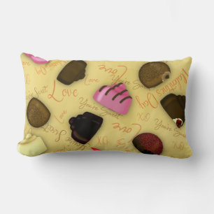Sweet Valentine - Valentine's Day Candy Pattern Lumbar Cushion