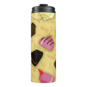 Sweet Valentine - Valentine's Day Candy Pattern Thermal Tumbler