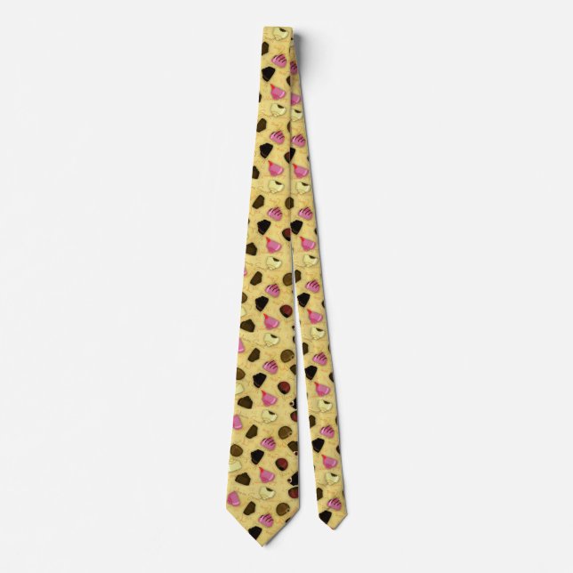 Sweet Valentine - Valentine's Day Candy Pattern Tie (Front)