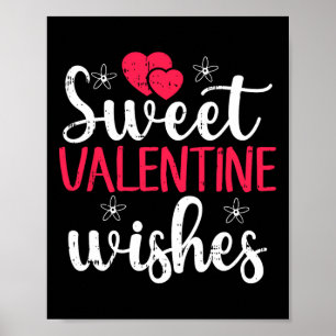 Sweet Valentine Wishes Valentines Day Cute Heart L Poster
