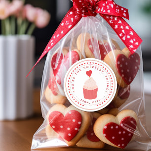 Sweet Valentine's Favor Classic Round Sticker
