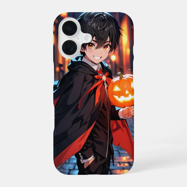 Sweet Vampire Boy iPhone 16 Case (Back)