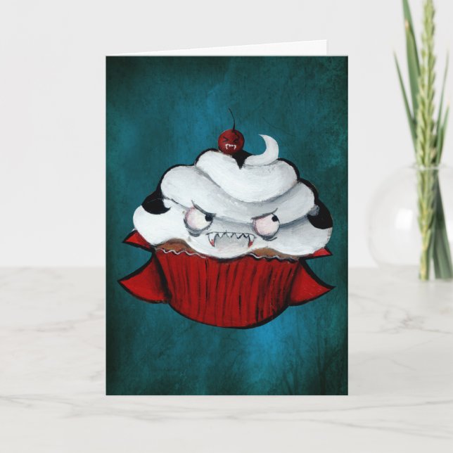 Sweet Vampire Cupcake Card (Front)