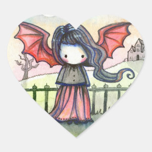Sweet Vampire Whimsical Stickers