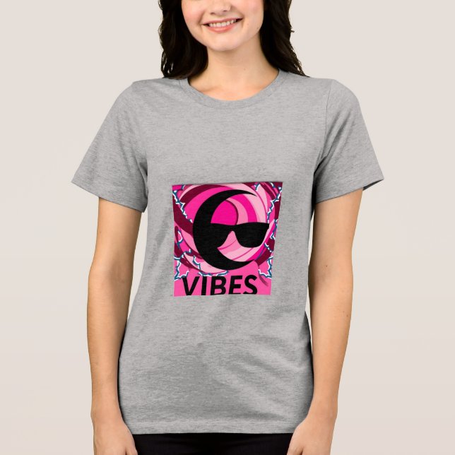 sweet vibes Tri-Blend shirt (Front)