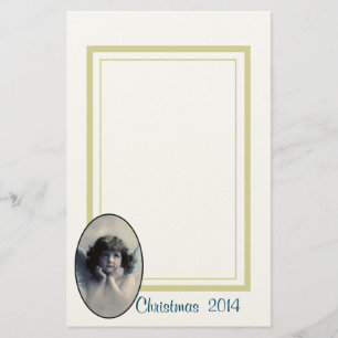 Sweet Vintage Angel Christmas Stationery