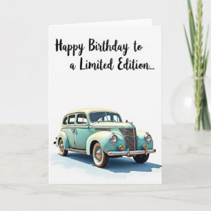 Sweet Vintage Car Birthday Card