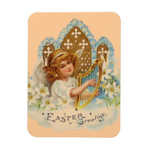 Sweet Vintage Easter Angel Magnet
