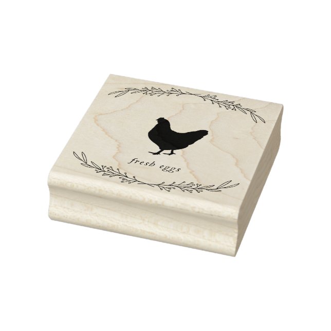 Sweet Vintage Egg Carton Stamp - Fresh Eggs (Stamp)