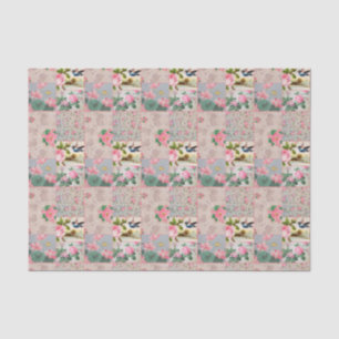 Sweet vintage wallpaper collage tissue paper