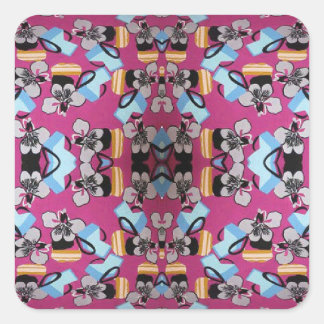 Sweet Violets And Furniture Square Sticker