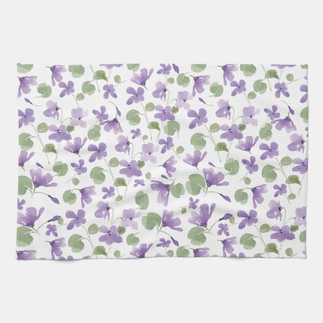 Sweet Violets Kitchen Towel (Horizontal)
