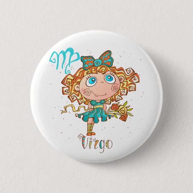 Sweet Virgo Child 6 Cm Round Badge (Front)