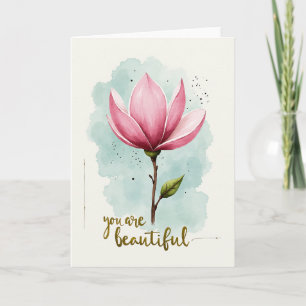 Sweet Watercolor Blossom Card
