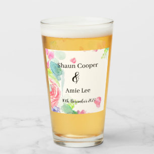 Sweet Watercolor Boho Wedding             Glass