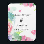 Sweet Watercolor Boho Wedding            Magnet<br><div class="desc">Crafted with love and care,  these design feature delicate watercolour artwork that captures the beauty and essence of a bohemian wedding. The soft brushstrokes and pastel hues of the watercolour design create a romantic and enchanting atmosphere,  perfect for setting the tone for your special occasion.</div>