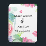 Sweet Watercolor Boho Wedding            Magnet<br><div class="desc">Crafted with love and care,  these design feature delicate watercolour artwork that captures the beauty and essence of a bohemian wedding. The soft brushstrokes and pastel hues of the watercolour design create a romantic and enchanting atmosphere,  perfect for setting the tone for your special occasion.</div>
