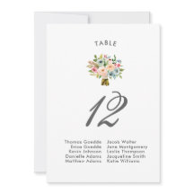 Sweet Watercolor Bouquet | Seating Chart