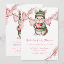 Sweet Watercolor Bunny Baby Shower 