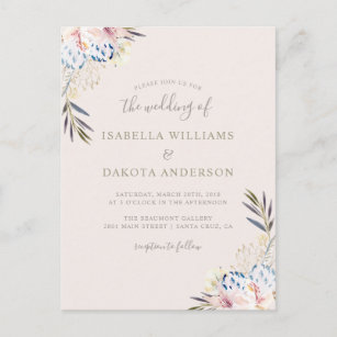 damask wedding invitation