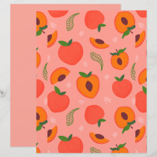 Sweet Watercolor Peach Pattern