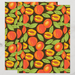 Sweet Watercolor Peach Pattern
