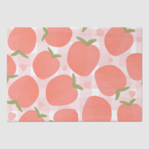 Sweet Watercolor Peach Pattern Tissue Paper
