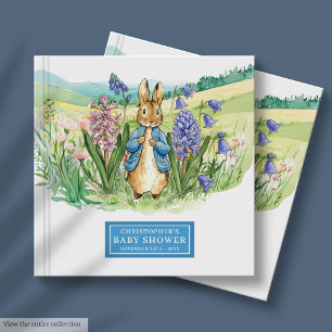 Sweet Watercolor Peter Rabbit Baby Shower  Guest Book