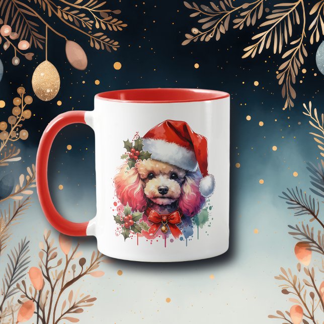 Sweet Watercolor Poodle Personalised Mug (Creator Uploaded)