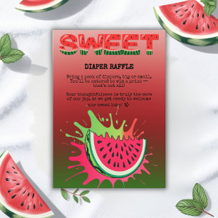Sweet Watermelon Baby Shower Enclosure Card