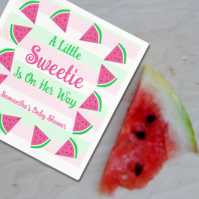 Sweet Watermelon Baby Shower Napkin (Creator Uploaded)