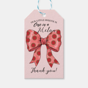 Sweet Watermelon Ribbon Summer Gift Tags