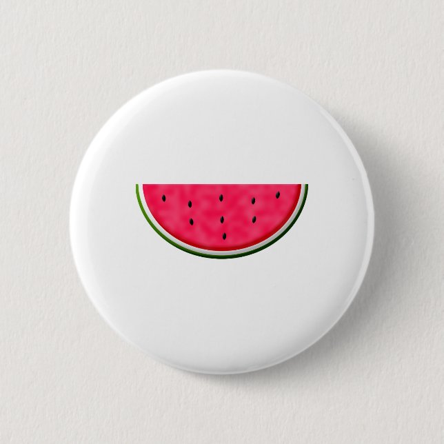 Sweet Watermelon Slice Drawing 6 Cm Round Badge (Front)