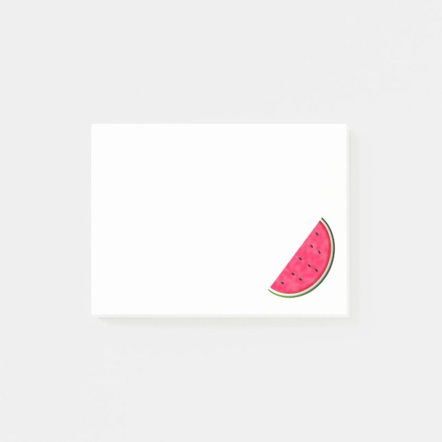 Sweet Watermelon Slice Drawing Post-it Notes (Front)