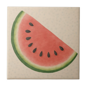Sweet Watermelon Slice – Summer Fruit Ceramic Tile