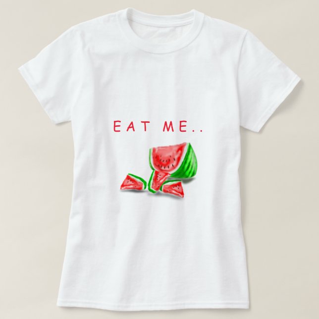 Sweet Watermelon T-Shirt Funny - Custom Text (Design Front)