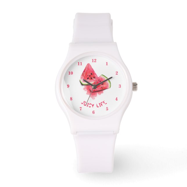 Sweet Watermelons Watch - Custom Text (Front)