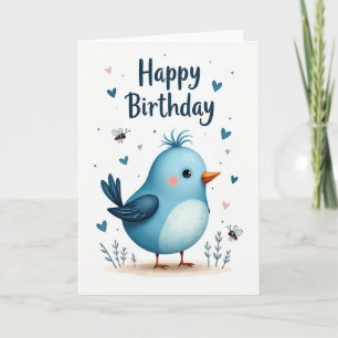 Sweet Whimsical Bird Card