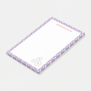 Sweet White Daisies Floral Pattern  Post-it Notes