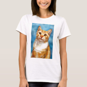 Sweet William - Orange Tabby Cat Art T-Shirt