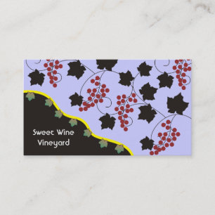 Sweet Wine Vineyard Business Cards