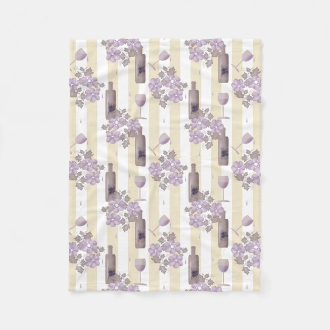 Sweet wine #wine fleece blanket (Front)