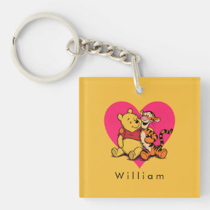 Sweet Winnie the Pooh & Tigger Key Ring