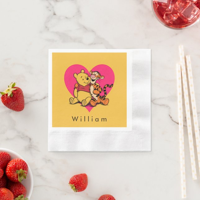 Sweet Winnie the Pooh & Tigger Napkin (Insitu)