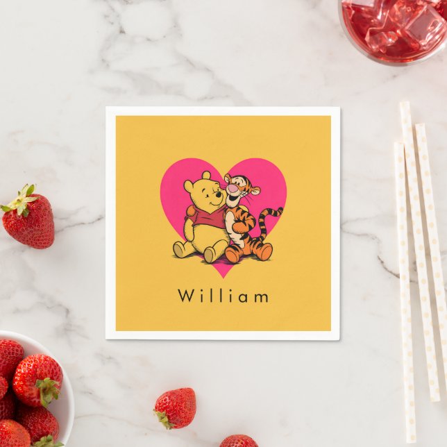 Sweet Winnie the Pooh & Tigger Napkin (Insitu)