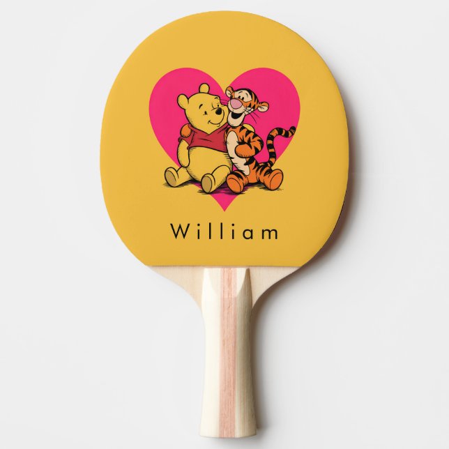 Sweet Winnie the Pooh & Tigger Ping Pong Paddle (Front)