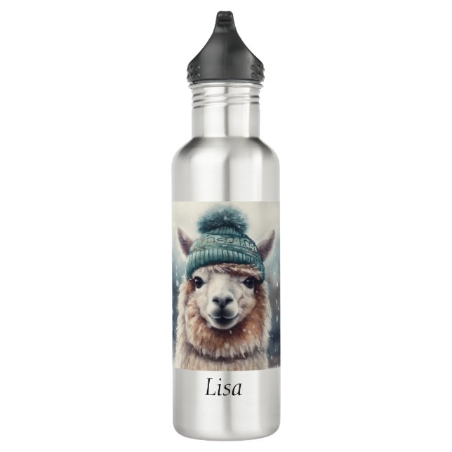 Sweet Winter Alpaca, custom 710 Ml Water Bottle (Right)